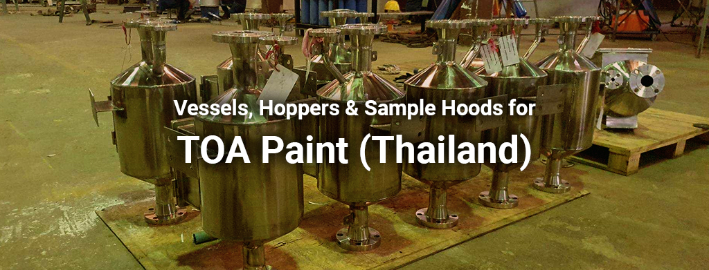 vessels, hopper, sample hoods, toa paint
