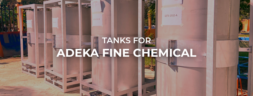 Tanks for Adeka Fine Chemical